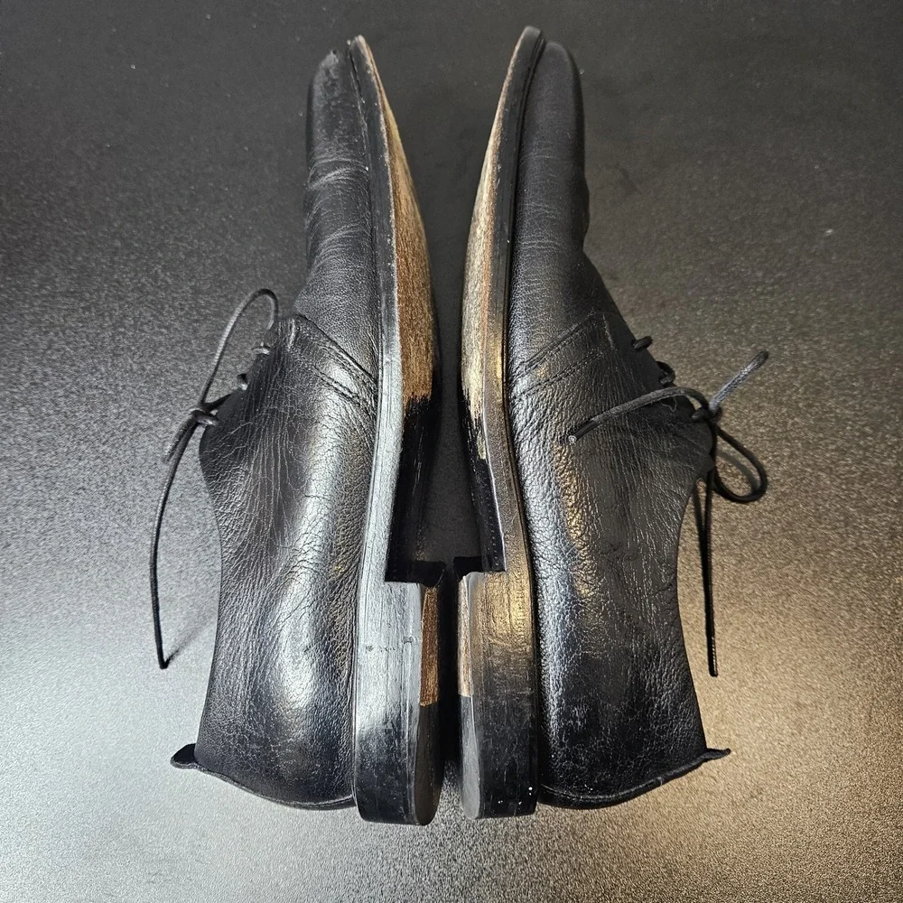 Cole Haan‎ Mens Lace Up Oxford Black Leather Size 9